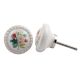 Multicolor White Flower Knob